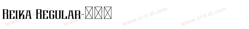 Reika Regular字体转换